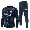 Chelsea Training Huppari 2024-25 Neljännes Zip Navy - Miesten